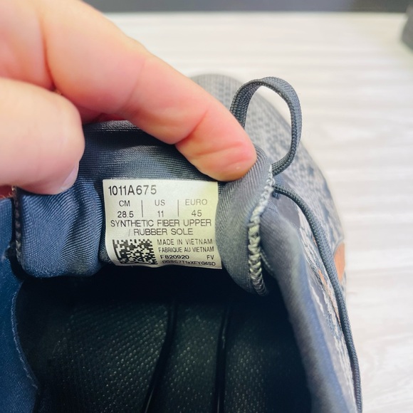 Men's Asics Gel DS Trainer 25 1011A675 Gray Gold Running Shoes Lace Up Sz 11 - Picture 6 of 8